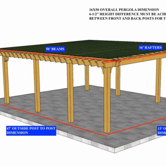 Bob Fall 16'X50' Custom Freestanding Big Kahuna Plus- NO ROOF - Image 1