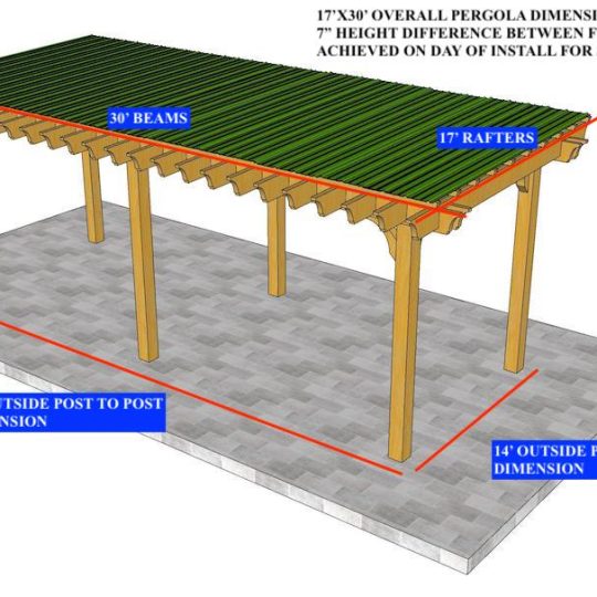 JACK RUSSELL 17'X30' Custom Freestanding Big Kahuna Plus- NO ROOF - Image 1
