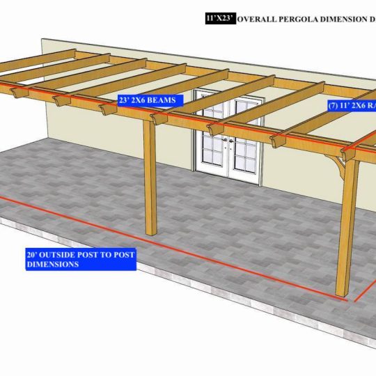 Josh Jangula 11'X23' Custom Attached Melbourne LITE (7) 2X6X11' RAFTERS - Image 1