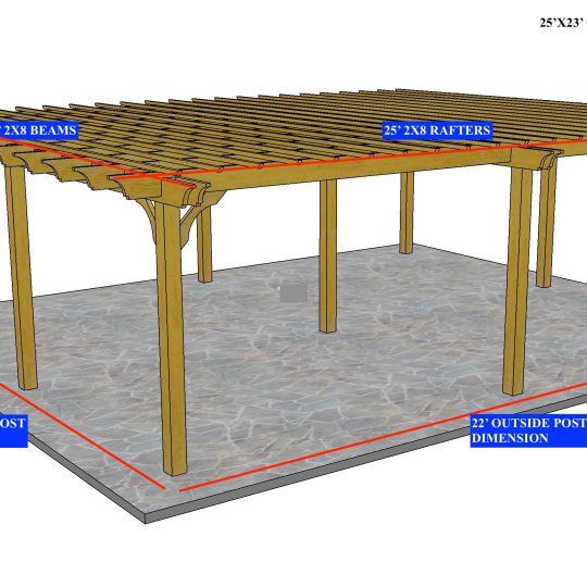 Sidney Lang 25'x23' Custom Freestanding Sombrero - Image 1