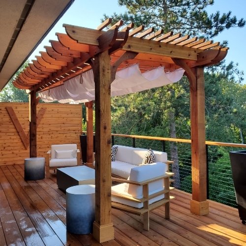 Heavy Duty Pergola Cover Canopy