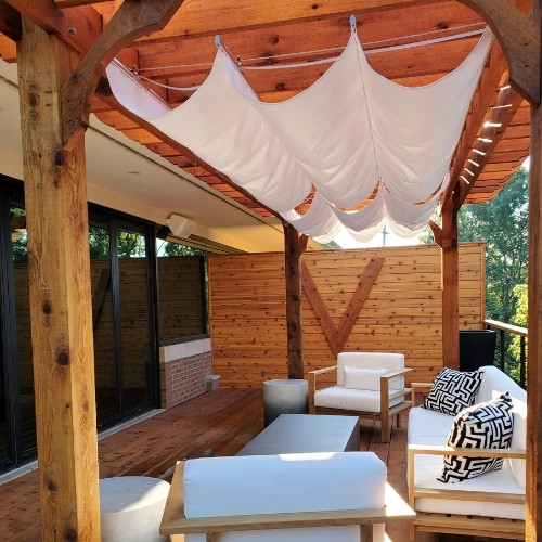 Pergola with Movable Slats Canopy