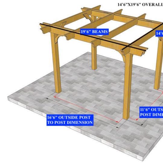 Christopher Glibert 14'6"x19'6"  Custom Freestanding Melbourne  (5) 14'6" rafters - Image 1