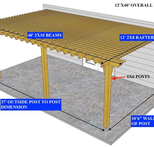 Arch 12'x40' Custom Attached Big Kahuna Solar-Ready - Image 1