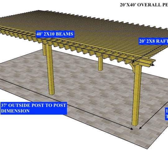 Douglas Heck 20'x40' Custom Free-standing Big Kahuna Solar-Ready - Image 1
