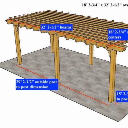 ROBERT PIERCE 18' 2-3/4" X 32' 1-1/2" Custom Freestanding Sombrero - Image 1