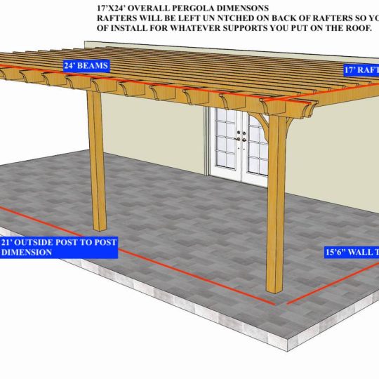 Alex Black 17'x24' Custom Big Kahuna Solar-Ready  (NO NOTCHES ON BACK OF RAFTER TO LEDGER BOARD) - Image 1