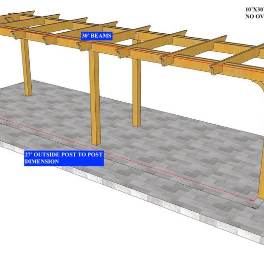 Parker Rodriguez 10'X30' Custom Freestanding Melbourne LITE (NO OVERHANG ON BACK RAFTERS) - Image 1