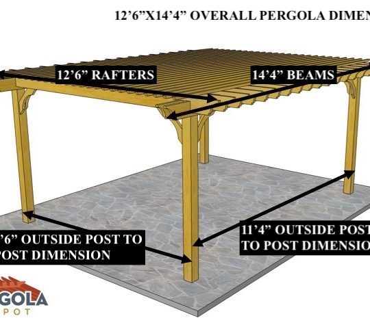 Derek Pitts 12'6"x14'4"  Custom Free-standing Big Kahuna With 2x10 beams - Image 1