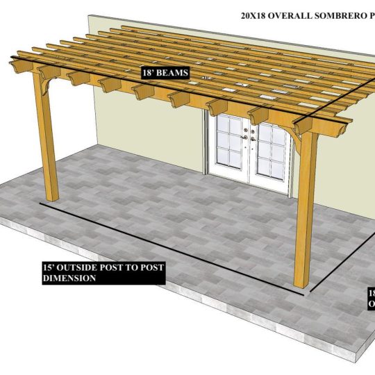 Gene Ebner 20'x18' Custom Attached Sombrero - Image 1