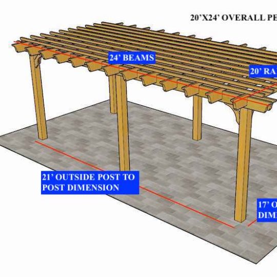 Juan Rojas 20'x24' Custom Free-standing Sombrero (Rafters on 24" centers) - Image 1