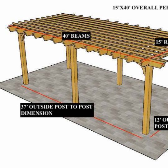 Andres Manriquez 15'X40'  Custom Freestanding Sombrero - Image 1