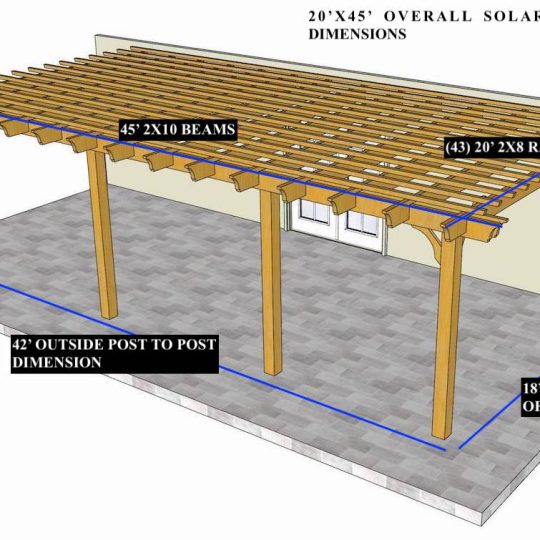 Ho Lung Wang 20'X45' Custom Attached Big Kahuna Solar-Ready - Image 1