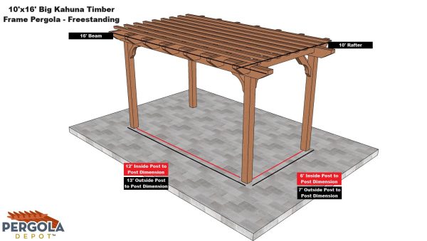 10x16 BK TF Freestanding