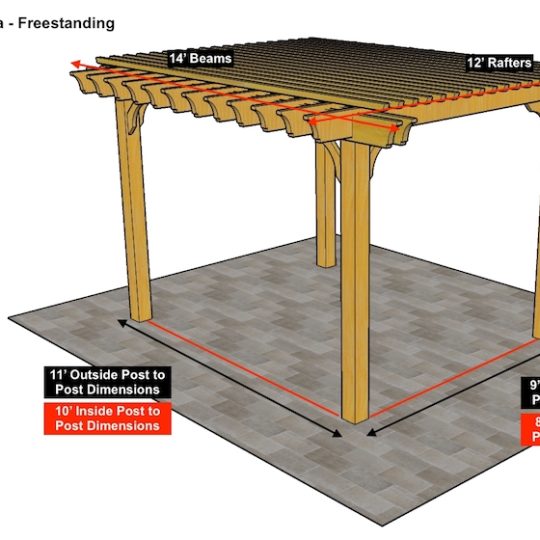 Dirk 12'x14' Freestanding Big Kahuna Lite - Image 1
