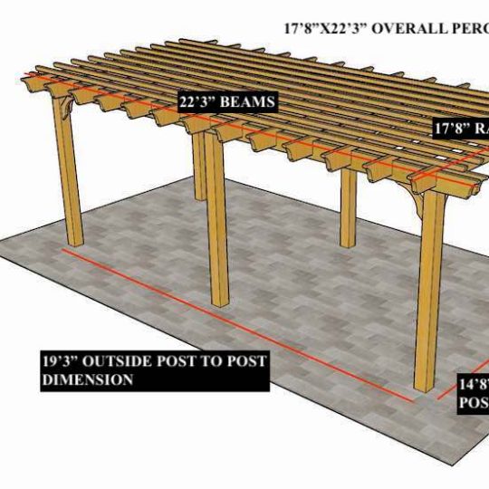 Brian B 17'8"x22'3" Custom Freestanding Sombrero - Image 1