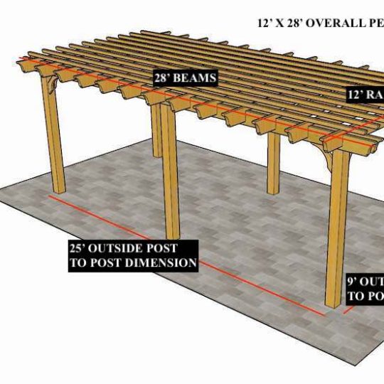 Ciarra A 12'x28' Custom Freestanding Sombrero - Image 1