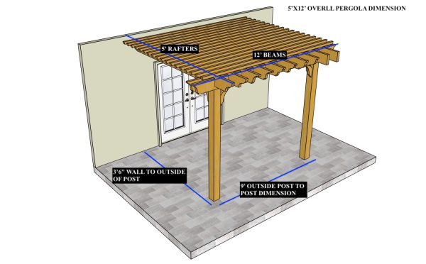 Matt B 5x12 BK Dealer Showroom Pergola
