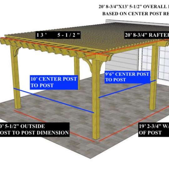 Tiegan W 20' 8-3/4" x 13' 5-1/2" Custom Attached Big Kahuna Based on 19'x10' center outside post to post - Image 1
