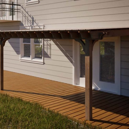 14x20 Covered Pergola Kits With Roof The Big Kahuna