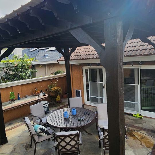 10x10 Covered Pergola Kits With Roof The Big Kahuna