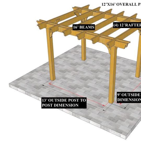 Vidhi S 12'x16'  Freestanding Melbourne + (1) 2x8x12 Board Un-touched and Un-cut - Image 1