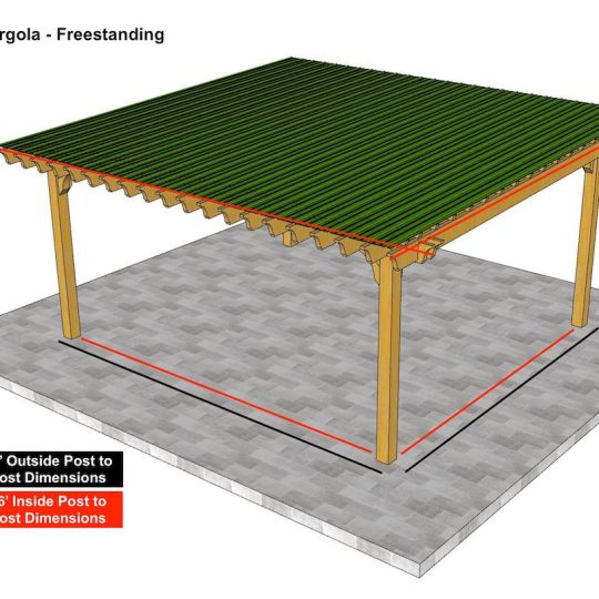 Daniel 18'x20'  Freestanding Big Kahuna PLUS (NO ROOF) - Image 1