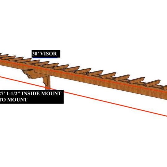 Trevor U 30' CUSTOM VISOR - Image 1