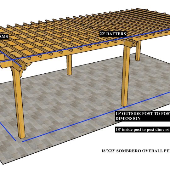 Edward Moore 22'x18' Custom Freestanding Sombrero - Image 1