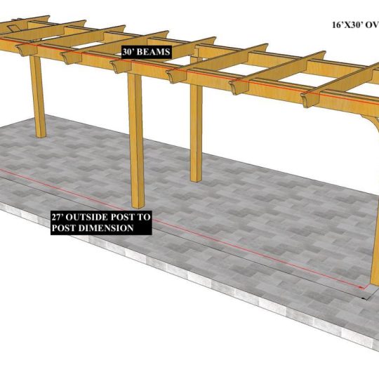 EMILY H 20'X30' Custom Freestanding Melbourne NO NOTCHES IN RAFTERS - Image 1