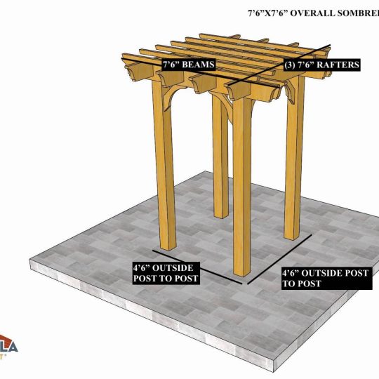 Emme P 7'6"x7'6" Custom Freestanding Sombrero - Image 1