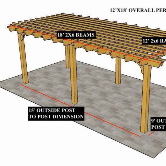 James C 12'x18' Custom Freestanding Sombrero Lite - Image 1