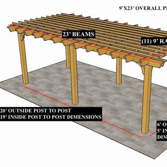 Janet K 9'x23' Custom Freestanding Sombrero - Image 1