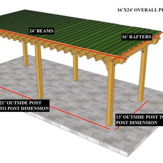 Jim C 16'x24' Custom Freestanding Big Kahuna Plus  (NO ROOF) - Image 1