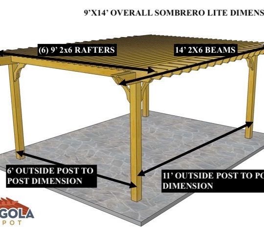 Michelle W 9'x14' Custom Freestanding Sombrero Lite - Image 1
