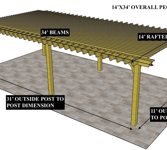 Ming R 14'x34' Custom Freestanding Sombrero - Image 1
