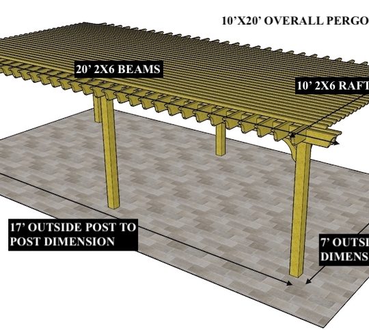 Michael D 10'x20' Custom Freestanding Big Kahuna Lite Rafters on 16" centers with (6) Posts - Image 1