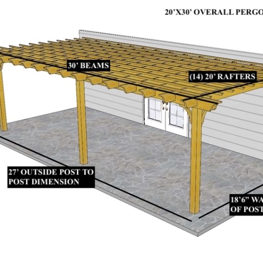 Michelle F 20'x30' Custom Attached Sombrero -special center post placement - Image 1