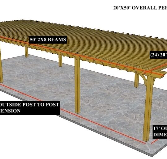 Thomas S 20'x50'  Custom Freestanding Sombrero - Image 1